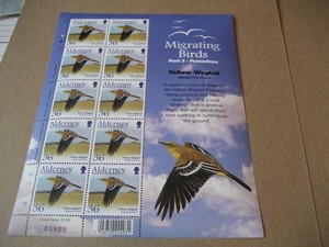 Alderney Bailiwick Of Guernsey 36c Migrating Uccelli Parte 3 Giallo Ballerina Ebay