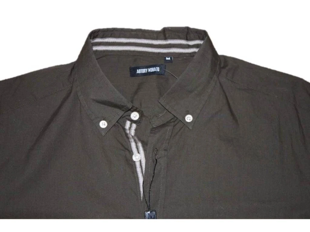 ANTONY MORATO Dress SHIRT Army Green LONG SLEEVE Cotton M eBay