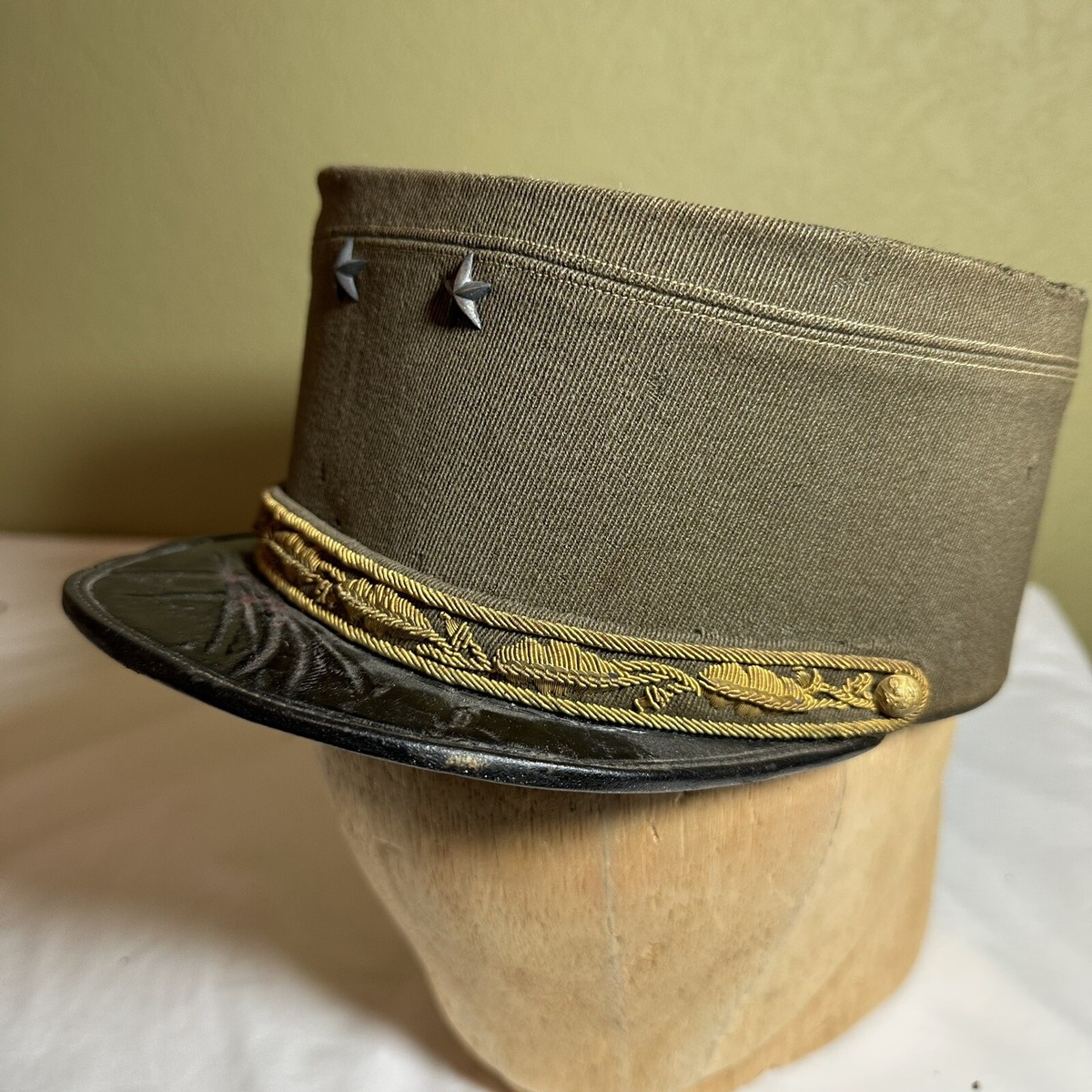Original WWII French Army Brigadier General Kepi Hat De