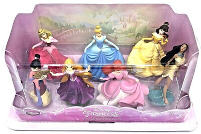 Disney Store Princess Figurines Playset of 7 Princess