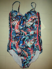 Profile By Gottex Multicolor Tahiti 1 Pc Bandeau Swimsuit Sz 10 NWT