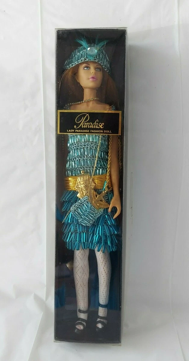 Lady Paradise Fashion Doll by Jakks Pacific Red Hair Blue Eyes Fully Dressed