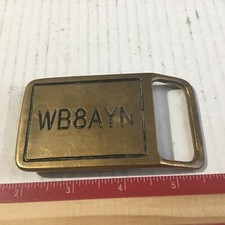 Brass Belt Buckle.