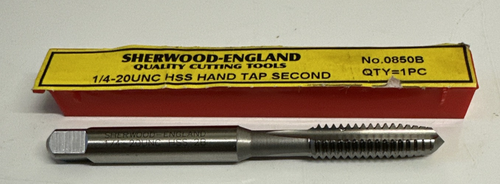 Sherwood 1/4"-20 UNC HSS Straight Flute Hand Tap Second 0850B