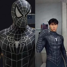 Spider-Man 3⭐Schwarz Raimi Spider-Man Cosplay Kostüm Erwachsene Kinder Anzug Neu