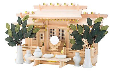 Japan shinto Altar Wooden KAMIDANA Home Size set small F/S japan #Tracking