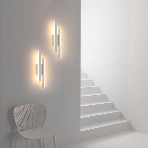 Applique da Parete Interno Moderna 3 Temperature di Colore Lampda LED Soggiorno - Foto 8 di 13