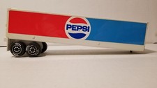 Vintage 1970's Tonka Pepsi Semi Trailer 12 X 4 X 2.5 Pressed Steel Original.