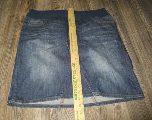 Gap 1969 Womens Maternity Darkwash Denim Blue Jean Skirt Size 31 12 Monroe - Picture 6 of 9