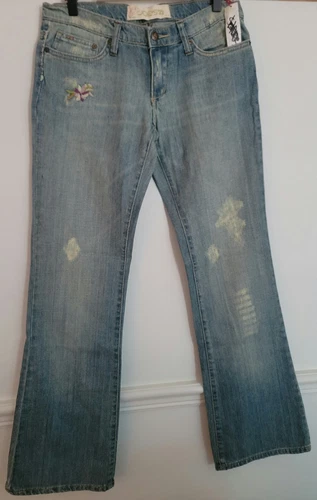 JOES JEANS 1971 Vintage "THE Socialite" Floral Embroidered Wide Leg - Size 27