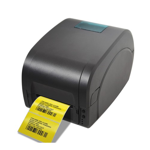 Etiquetas de codificación de colores de envío de transferencia térmica amarillo brillante de 4" x 6" 4 rollos - Imagen 4 de 6