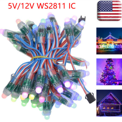 1000pcs WS2811 12mm Digital Full Color LED Pixel Module String Light Addressable
