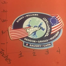 Official NASA Space Shuttle Challenger STS-51-E Sticker Decal Vintage 9/22/22