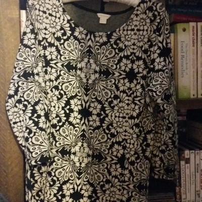 monsoon black and white dress