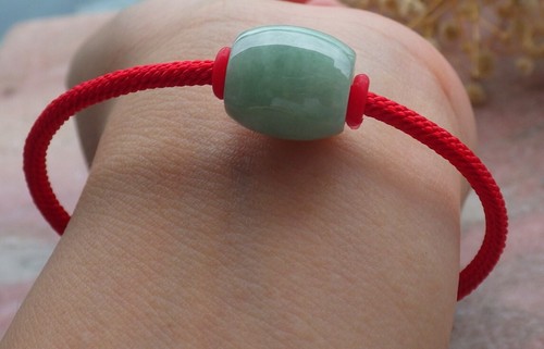 Brazalete Brazalete de Cuentas JADEÍTA Natural Verde Certificado 路路通手链 111106 VS - Imagen 5 de 9