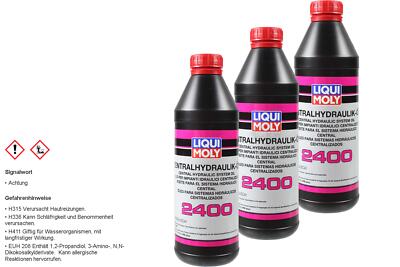 3x1 Liter Original Liqui Moly 3666 Dose Zentralhydraulik-Öl 2400