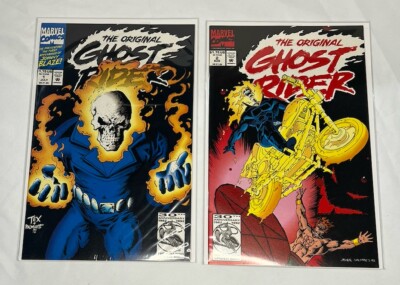 The Original Ghost Rider #1 Newsstand Cover & #2 (1992) Marvel Comics - NICE!!