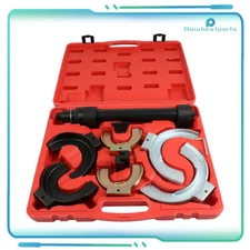 STRUT SPRING COMPRESSOR&INTERCHANGABLE FORK COIL EXTRACTOR TOOL FOR MACPHERSON