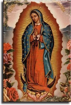 Guadalupe Virgin Mary Picture Angel Poster posters for bedroom home Canvas