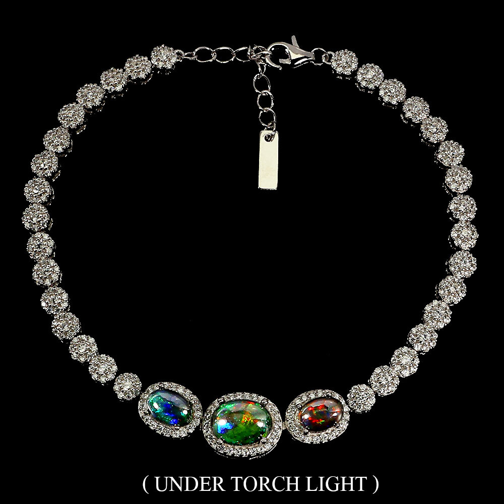 ☆TATIANA☆ Silver 925 Crystal Oval Bead Bracelet BR1794 22063_grande.jpg?v=1525809721