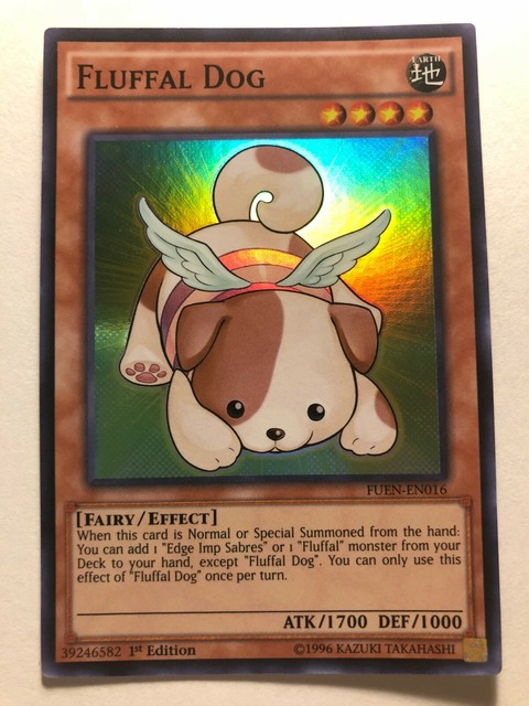 Yugioh Fluffal Dog FUEN EN016 Super Rare 1st Edition Near Mint X2 For 