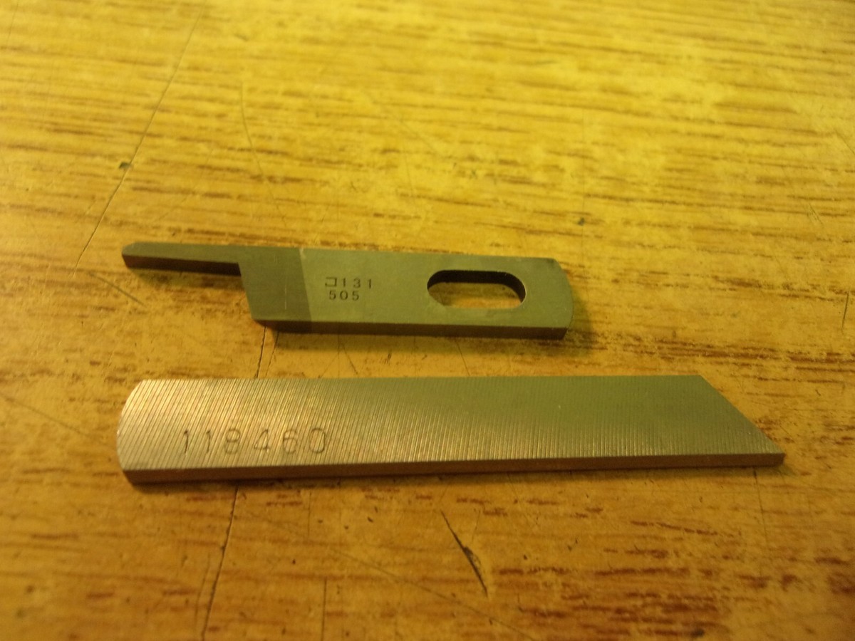 Juki 118460 Lower Knife & 131505 Lower Blade Silver Arrow