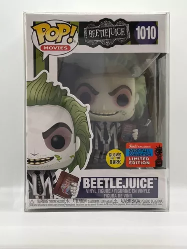 Funko Pop! Beetlejuice #1010 Glow in the Dark 2020 NYCC MINT /protector