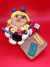 Jitterbugs Travel Bug Figure Sculpture Susan Newman Encore 2 1/2" 2002 With Tags