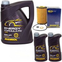 MotoröL Set Mannol Energy Formula PD 5W-40 7 Liter + ÖLfilter FüR Renault Megane
