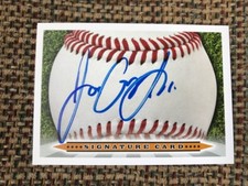 JOE GRAY JR. Signed Signature Card In Person Autograph AUTO 2018 MLB Draft