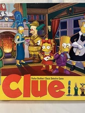 Hasbro (40766) The Simpsons Clue Game 2nd Edition ALL PIECES INCLUDED