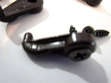 Glass Retainer Clip, BROWN Plastic - 3/16" offset, Made in USA