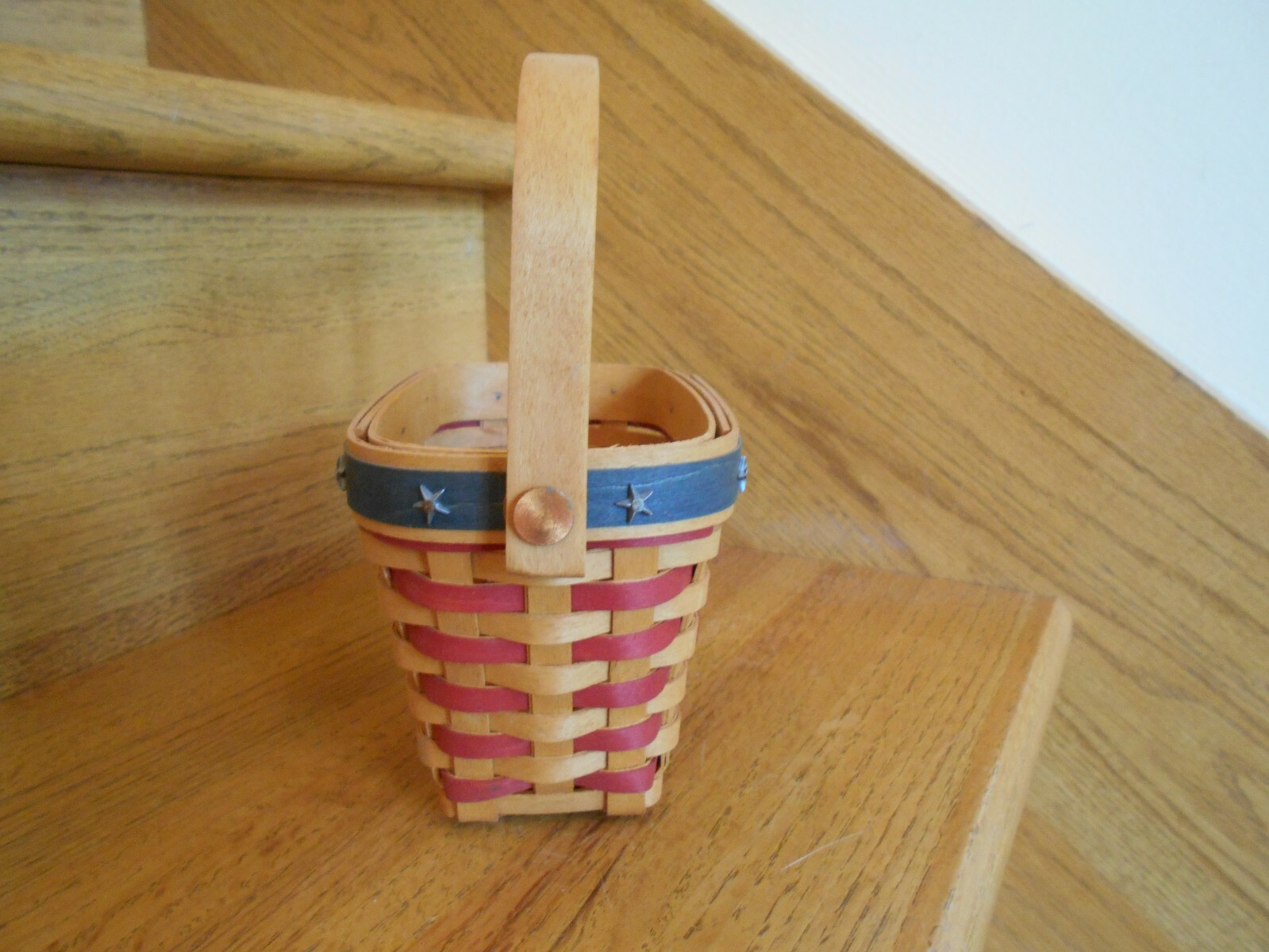 Longaberger Inaugural Basket Set 2001 patriotic handy size *shipping included!*