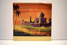 Vintage Lithographie Imprimé Neuf Moon The Calendrier Art Peinture Islamique