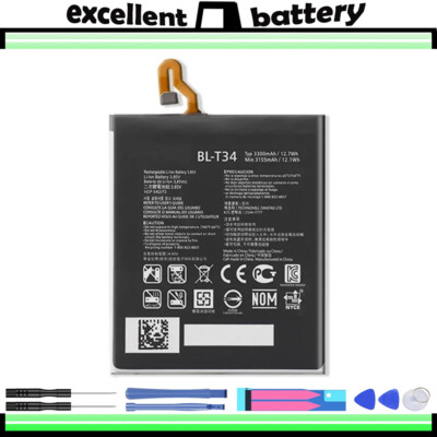 for QUALITY LG V30+ Plus BL-T34 Li-ion Battery H930, 3300mAh