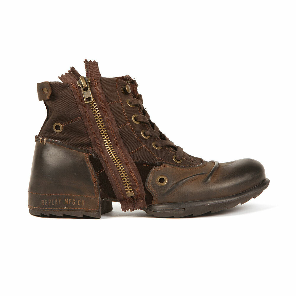 snorkel Behoort Doe voorzichtig Replay Clutch Mens Brown Suede Leather Boots | eBay