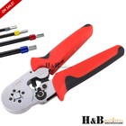 Bootlace Ferrule Crimper Terminal Ratchet Crimping Tool 0.25-10mm² Cord End Lug