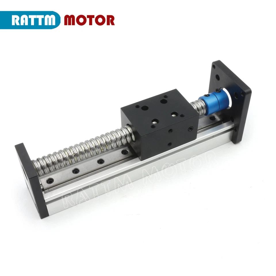 【IT】CNC Guida lineare Linear Slide Table Guide Rail 100mm + Nema23 Stepper Motor - Immagine 2 di 4