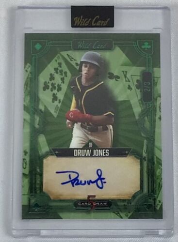 2023 Druw Jones Wild Card Green 5 Card Draw Auto #2/3!