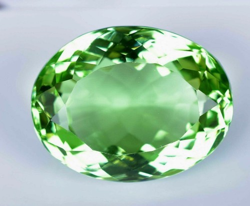 87.90 Ct. Large Green Peridot Oval Cut Faceted Loose Gemstone for Ring & Pendant - Picture 3 of 7