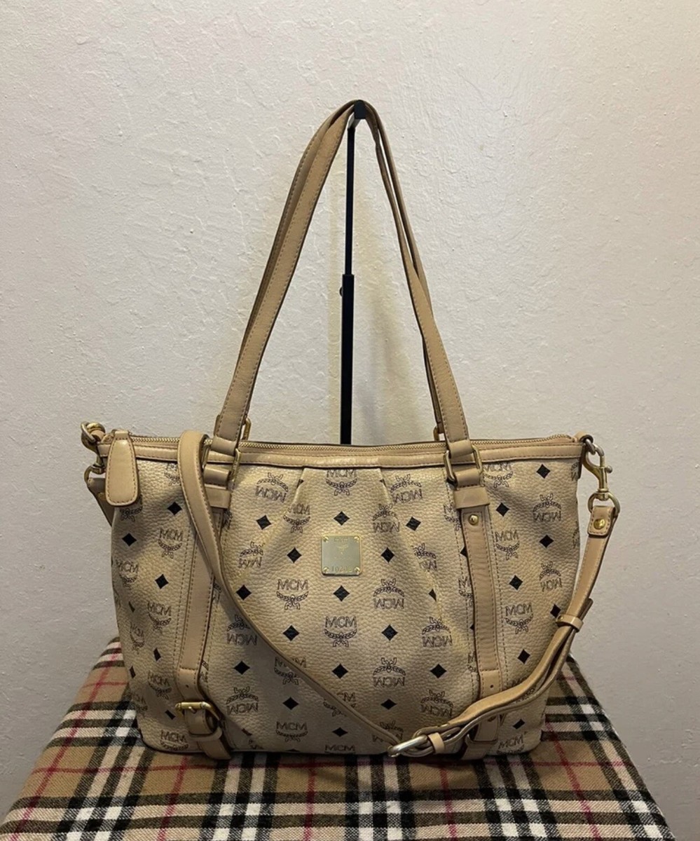 MCM Cream and Gold Bag Shoulder/Crossbody Strap MCM Tracy mini Shoulder Bag BEIGE | Base Blu main image 2