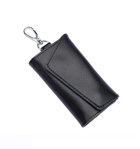 Echtleder Geldbörse Geldbörse Tasche Etui Halter Schlüsselring Etui Tasche Safe Hanger Geschenk - Bild 6 von 18