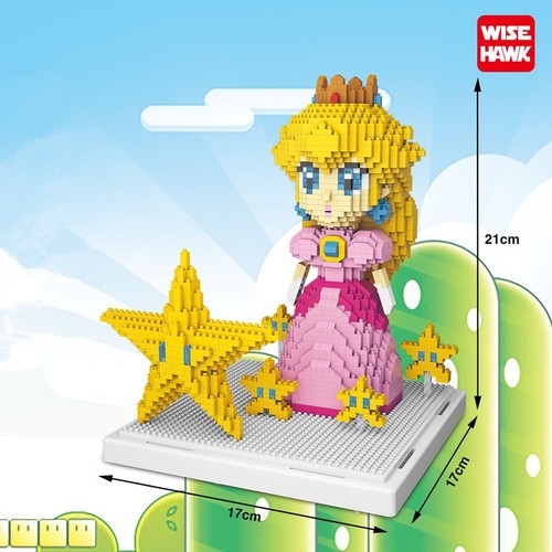 SuperMarios Peach Anime Blocks Set Mini Building Blocks Challenging Gift (NoBox) - Picture 4 of 9