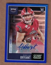 2020 SCORE ROOKIE AUTOGRAPHS ARTIST'S PROOF #405 HARRISON BRYANT #21/55