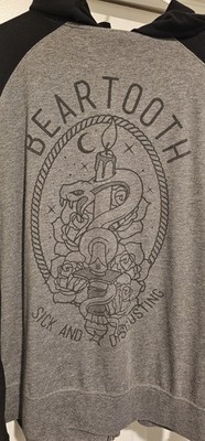 Beartooth Hoodie Size Large Rare  Zip Up
