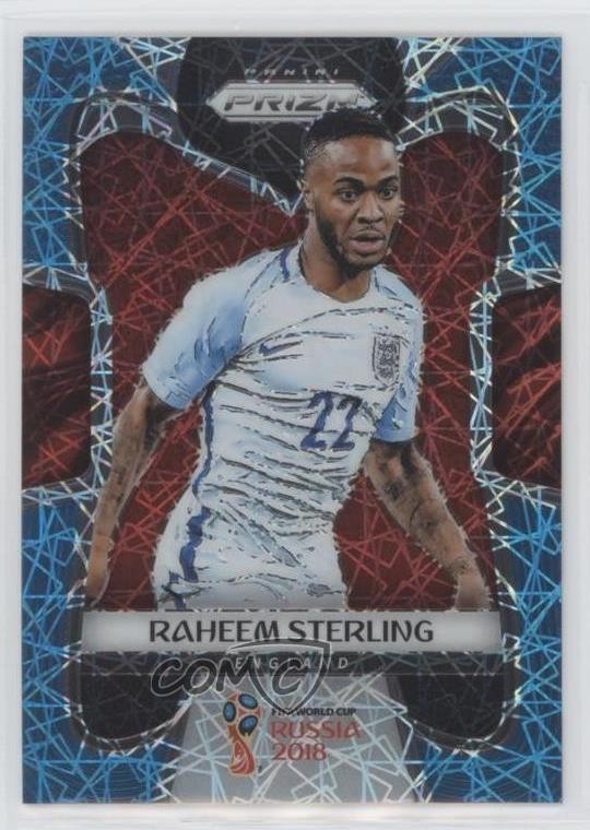 2018 Panini Prizm World Cup Light Blue Lazer 117/125 Raheem Sterling #73 1vy