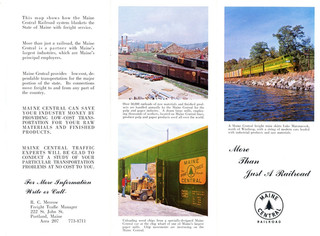 Maine Central Railroad brochure "Maine Central More Than Just A Railroad"