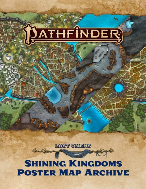 Pathfinder Lost Omens Shining Kingdoms Poster Map Archive P2 by Paizo Staff