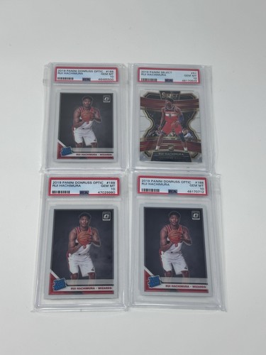 2019 Panini Rui Hachimura Rookie RC Wizards PSA 10 Bundle