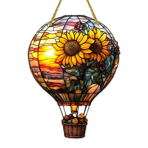 Hot Air Balloon Solar String Lights Hanging Garden Lantern Light Deck Decor - Picture 16 of 21